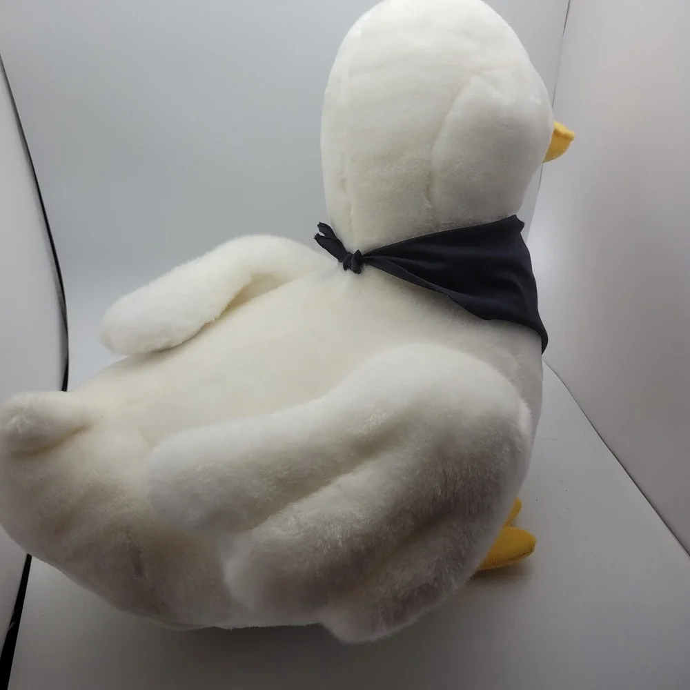 AFLAC Duck Talking Plush Stuffed Animal Jumbo Huge Blue Bandana working